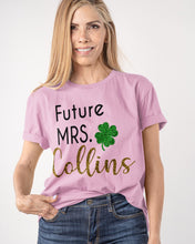 Load image into Gallery viewer, Shamrock Future Mrs Collins St Patrick's Day Guys Tee
