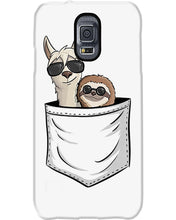 Load image into Gallery viewer, Cool Llama And Sloth In Pocket Meaningful Gift Phone case

