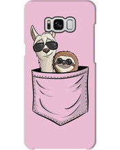 Load image into Gallery viewer, Cool Llama And Sloth In Pocket Meaningful Gift Phone case
