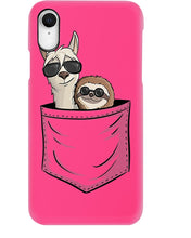 Load image into Gallery viewer, Cool Llama And Sloth In Pocket Meaningful Gift Phone case
