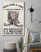 Load image into Gallery viewer, There Was A Woman Who Served In The US Military Vertical Poster
