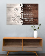 Load image into Gallery viewer, In Your Soul I Have Found My Mate Custom Name Gift For Husband Horizontal Poster
