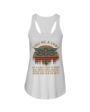 Load image into Gallery viewer, Sing Me A Song Dragonfly Retro Vintage Ladies Flowy Tank

