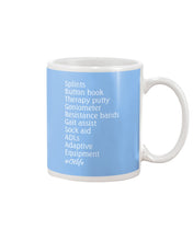 Load image into Gallery viewer, Splints Button Hook Therapy Putty Goniometer Resistance Bands Mug
