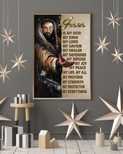 Load image into Gallery viewer, Jesus Is My God My King My Lord Gift Vertical Poster
