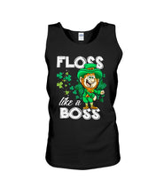 Load image into Gallery viewer, Funny Leprechaun Floss Like A Boss Shamrock Design St Patrick's Day Gift Unisex Tank Top
