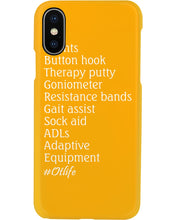 Load image into Gallery viewer, Splints Button Hook Therapy Putty Goniometer Resistance Bands Phone case
