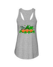 Load image into Gallery viewer, Gnome With Ginger Beard Shamrock St. Patrick's Day Printed Mug Ladies Flowy Tank
