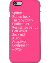 Load image into Gallery viewer, Splints Button Hook Therapy Putty Goniometer Resistance Bands Phone case
