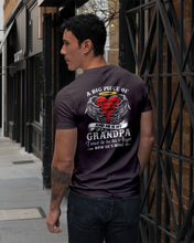 Load image into Gallery viewer, Gift For Grandpa A Big Piece Of My Heart Lives Guys V-Neck
