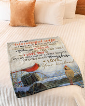 Load image into Gallery viewer, Cardinal Snow I Would Give You More Hugs Gift For Wife Fleece Blanket
