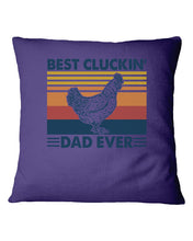 Load image into Gallery viewer, Best Cluckin' Dad Ever Retro Vintage Gift For Dad Pillow Cover
