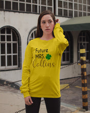 Load image into Gallery viewer, Shamrock Future Mrs Collins St Patrick's Day Unisex Long Sleeve

