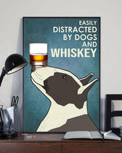 Load image into Gallery viewer, Bull Terrier Dogs And Whiskey Gift For Dog Lovers Vertical Poster
