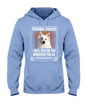 Load image into Gallery viewer, American Eskimo Personal Stalker St. Patrick's Day Printed Mug Hoodie
