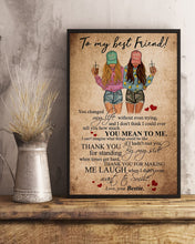 Load image into Gallery viewer, Gift For BFF Thank You For Making Me Laugh Vertical Poster
