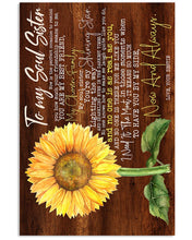Load image into Gallery viewer, Sunflower Gift For Soul Sister You Are My Best Friend Vertical Poster

