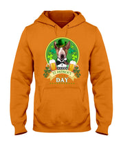 Load image into Gallery viewer, Bull Terrier With Beer Celebrate St Patrick's Day Gift For Dog Lovers Hoodie
