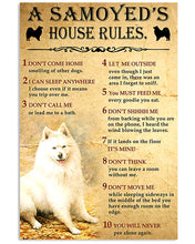Load image into Gallery viewer, Samoyed's House Rules Gift For Dog Lovers Vertical Poster

