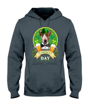 Load image into Gallery viewer, Bull Terrier With Beer Celebrate St Patrick's Day Gift For Dog Lovers Hoodie
