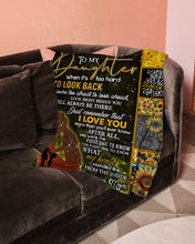 Load image into Gallery viewer, Sunflower Mom Gift For Daughter I Love You More Than You'll Ever Know Fleece Blanket
