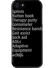 Load image into Gallery viewer, Splints Button Hook Therapy Putty Goniometer Resistance Bands Phone case
