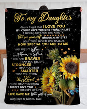 Load image into Gallery viewer, You Are My Sun Moon And Star Dad Gift For Daughter Sherpa Blanket
