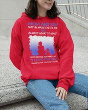 Load image into Gallery viewer, Mom And Son Always Heart To Heart Gift For Family Hoodie
