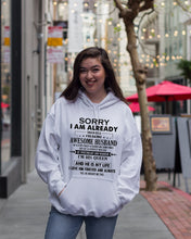 Load image into Gallery viewer, A Freaking Awesome Husband Is My Life Hoodie
