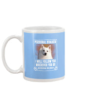 Load image into Gallery viewer, American Eskimo Personal Stalker St. Patrick's Day Printed Mug Mug
