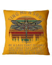 Load image into Gallery viewer, Sing Me A Song Dragonfly Retro Vintage Pillow Cover
