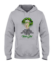 Load image into Gallery viewer, Keep Silent Sparkling Green Lips St Patrick's Day Gift Hoodie
