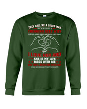 Load image into Gallery viewer, They Call Me A Lucky Man Gift For Husband Sweatshirt
