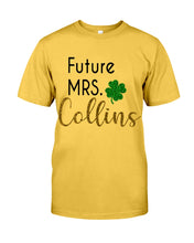 Load image into Gallery viewer, Shamrock Future Mrs Collins St Patrick's Day Guys Tee
