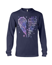 Load image into Gallery viewer, Purple Wings Gift For Angel Grandpa I Used To Be His Angel Unisex Long Sleeve
