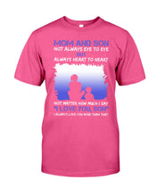 Load image into Gallery viewer, Mom And Son Always Heart To Heart Gift For Family Guys Tee
