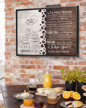 Load image into Gallery viewer, Love You For All That You Are Custom Name Gift For Wife Framed Matte Canvas
