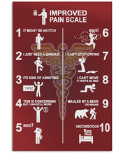 Load image into Gallery viewer, Meaningful Gift For Massage Therapist Improved Pain Scale Vertical Poster
