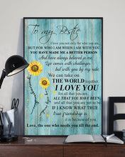 Load image into Gallery viewer, Sunflower Gift For Bestie You Are My Sunshine Vertical Poster
