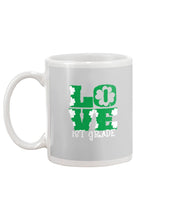 Load image into Gallery viewer, 1st Grade Love White Clover St Patrick's Day Gift For Teacher Mug

