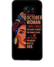 Load image into Gallery viewer, Im An October Woman I Have Three Sides Birthday Gift Phone case
