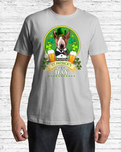 Load image into Gallery viewer, Bull Terrier With Beer Celebrate St Patrick's Day Gift For Dog Lovers Guys Tee
