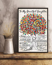 Load image into Gallery viewer, Stay Strong Be Confident Colorful Tree Mom Gift For Daughter Vertical Poster
