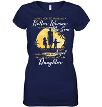 Load image into Gallery viewer, I Asked God To Make Me A Better Woman Ladies V-Neck
