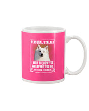 Load image into Gallery viewer, American Eskimo Personal Stalker St. Patrick's Day Printed Mug Mug

