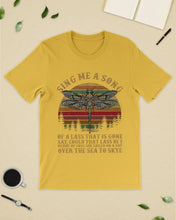 Load image into Gallery viewer, Sing Me A Song Dragonfly Retro Vintage Guys Tee
