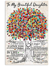 Load image into Gallery viewer, Stay Strong Be Confident Colorful Tree Mom Gift For Daughter Vertical Poster
