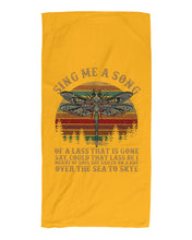 Load image into Gallery viewer, Sing Me A Song Dragonfly Retro Vintage Beach Towel
