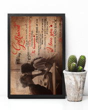 Load image into Gallery viewer, Boyfriend Gift For Girlfriend I Love You To The Moon And Back Vertical Poster
