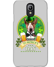 Load image into Gallery viewer, Bull Terrier With Beer Celebrate St Patrick's Day Gift For Dog Lovers Phone case
